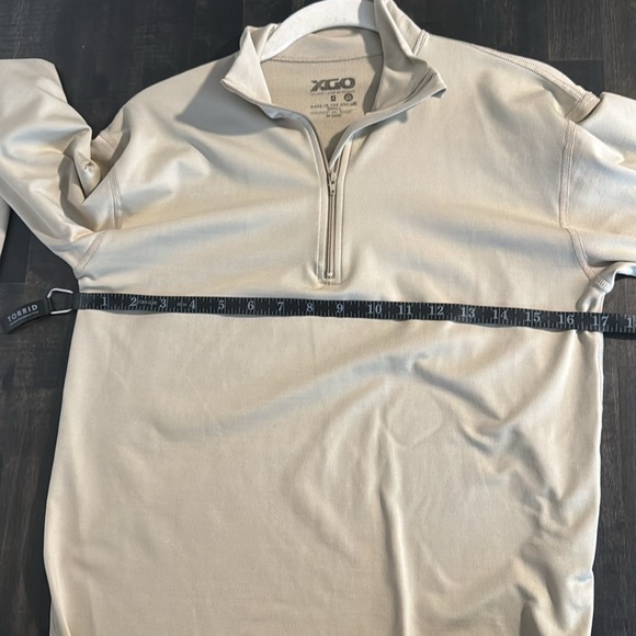 XGO Cream UPF 50 1/4 Zip Activewear Base Layer Size Small - Picture 5 of 6
